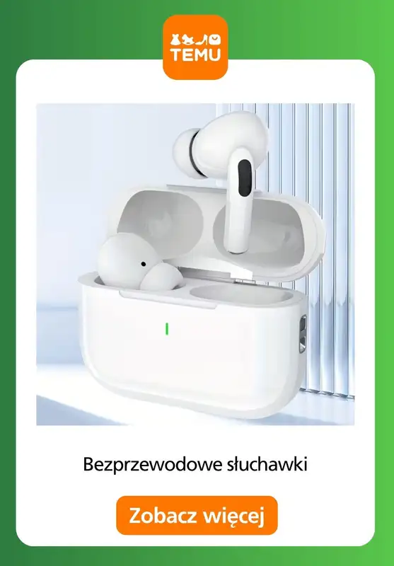 Temu - gazetka promocyjna Słuchawki bezprzewodowe od soboty 01.11  - strona 10
