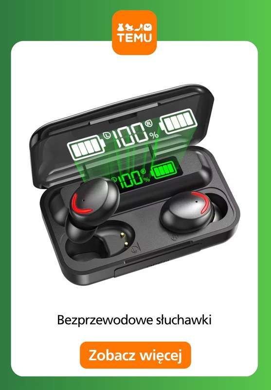 Temu - gazetka promocyjna Słuchawki bezprzewodowe od soboty 01.11  - strona 7