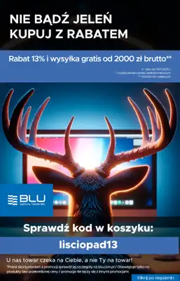 Blu Salony Łazienek - gazetka promocyjna Kod rabatowy od poniedziałku 03.11 do niedzieli 09.11