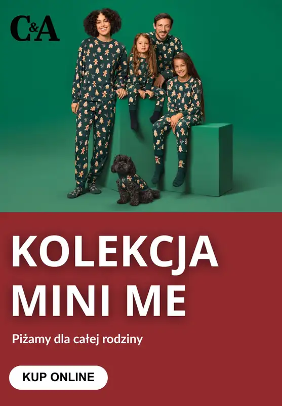C&A - gazetka promocyjna Świąteczne piżamy dla całej rodziny od soboty 01.11 