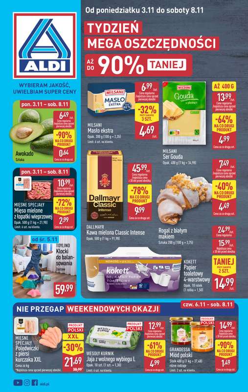 Aldi - gazetka promocyjna Pe艂ny katalog! od poniedzia艂ku 03.11 do soboty 08.11 Aldi - gazetka promocyjna Pe艂ny katalog! od poniedzia艂ku 03.11 do soboty 08.11
