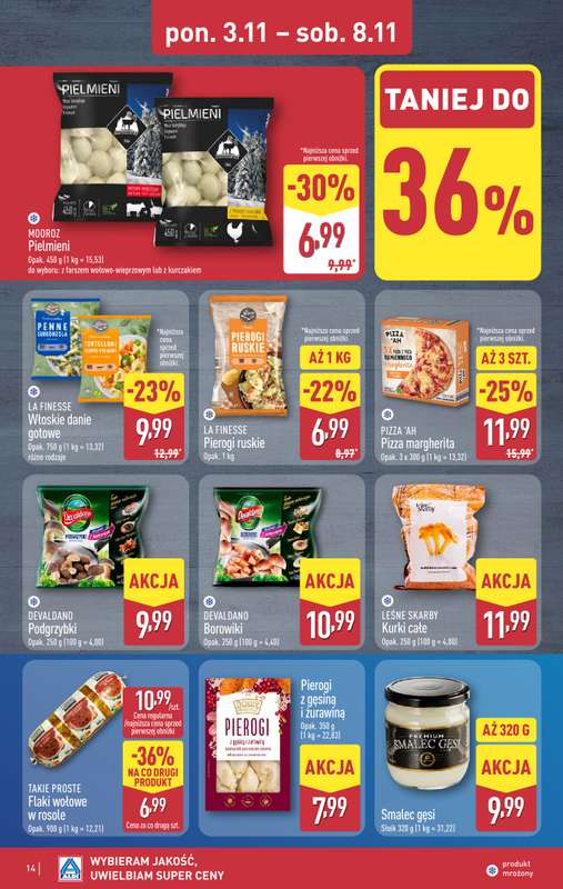 Aldi - gazetka promocyjna Pe艂ny katalog! od poniedzia艂ku 03.11 do soboty 08.11 - strona 14 Aldi - gazetka promocyjna Pe艂ny katalog! od poniedzia艂ku 03.11 do soboty 08.11 - strona 14