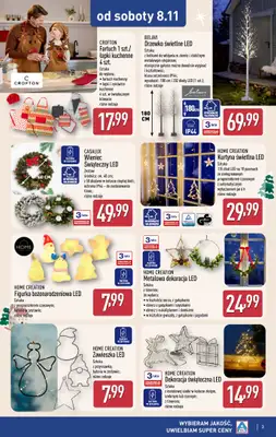 Aldi - gazetka promocyjna Dekoracje świąteczne w super cenach! od soboty 08.11 do soboty 08.11 - strona 3
