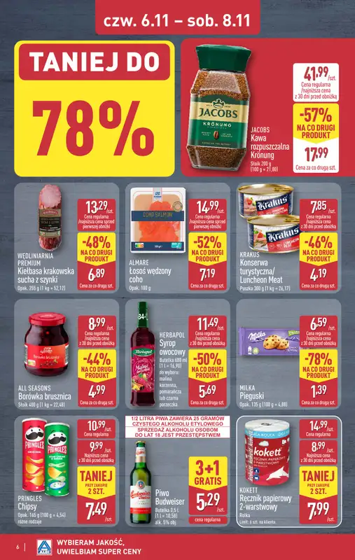 Aldi - gazetka promocyjna Weekend super cen w Aldi! od czwartku 06.11 do soboty 08.11 - strona 6