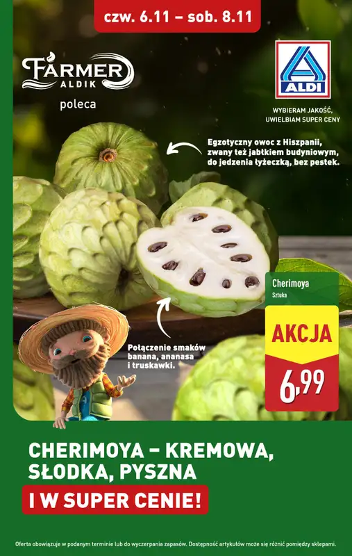 Aldi - gazetka promocyjna Cherimoya w super cenie!  