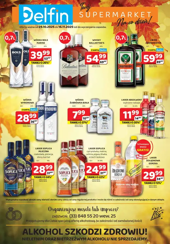 Delfin - gazetka promocyjna Oferta alkoholowa  