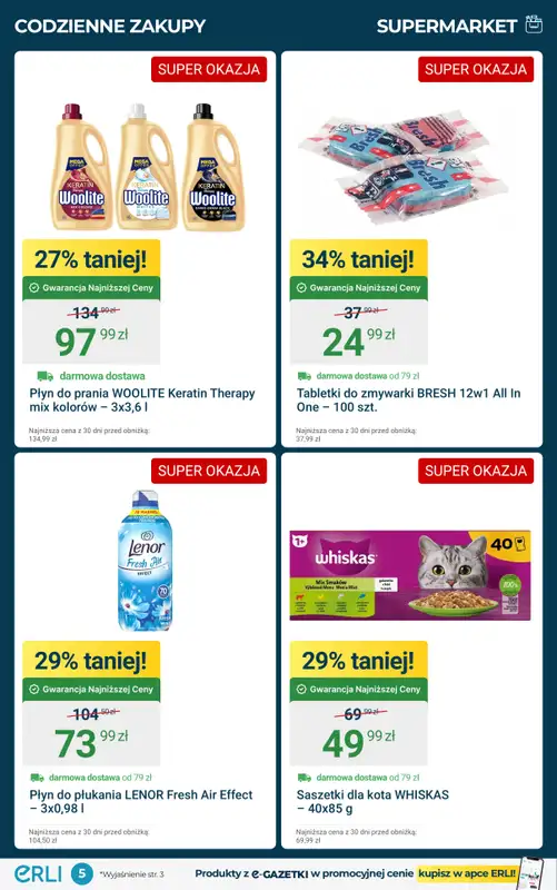 Erli - gazetka promocyjna Zakupowe BESTSELLERY tygodnia! od poniedziałku 03.11 do niedzieli 09.11 - strona 5