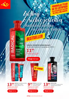 Poczta Polska - gazetka promocyjna Gazetka od poniedziałku 03.11 do niedzieli 16.11