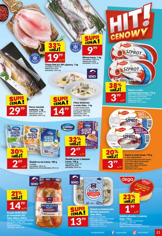 Twój Market - gazetka promocyjna Gazetka od środy 29.10 do wtorku 04.11 - strona 21