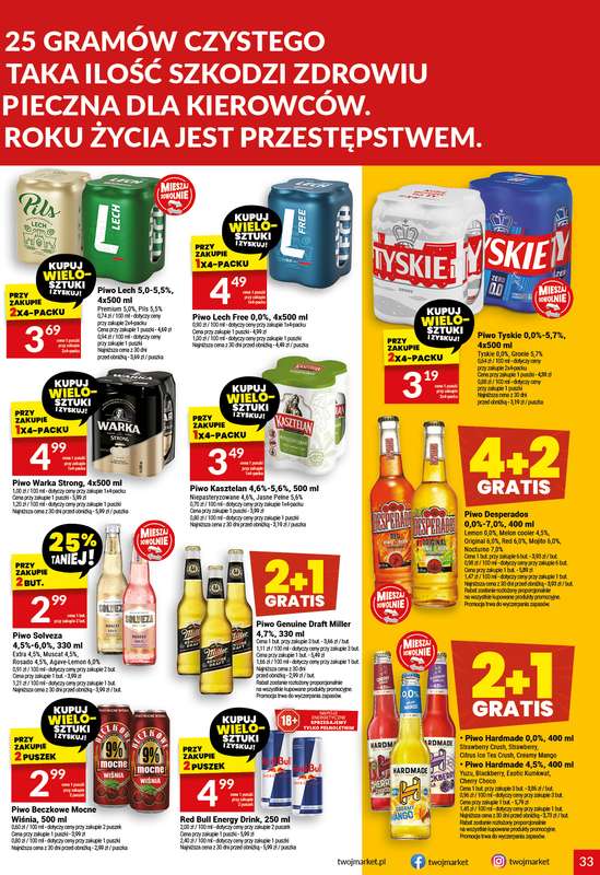 Twój Market - gazetka promocyjna Gazetka od środy 29.10 do wtorku 04.11 - strona 33 Twój Market - gazetka promocyjna Gazetka od środy 29.10 do wtorku 04.11 - strona 33