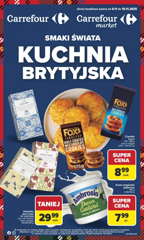 Carrefour - gazetka promocyjna Gazetka Kuchnia brytyjska od wtorku  