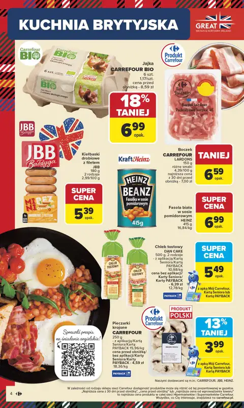 Carrefour - gazetka promocyjna Gazetka Kuchnia brytyjska od wtorku od wtorku 04.11 do soboty 15.11 - strona 4