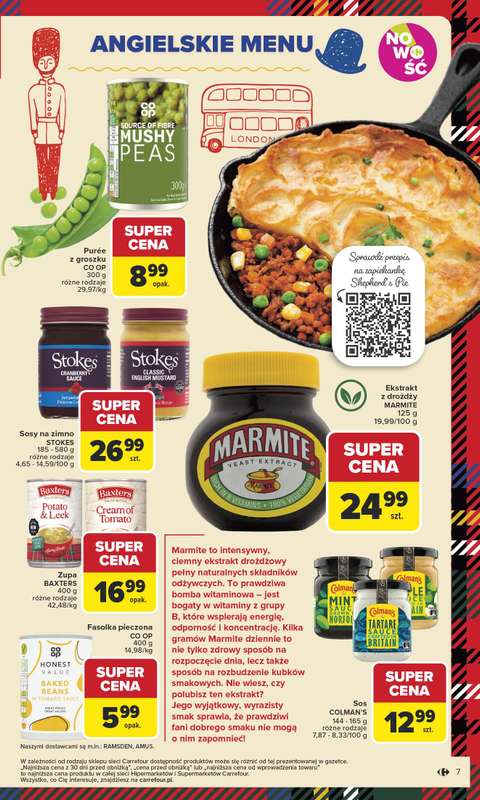 Carrefour - gazetka promocyjna Gazetka Kuchnia brytyjska od wtorku od wtorku 04.11 do soboty 15.11 - strona 7