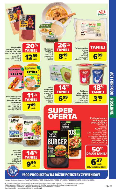 Carrefour - gazetka promocyjna Gazetka Act for food od poniedziałku od poniedziałku 03.11 do soboty 15.11 - strona 23 Carrefour - gazetka promocyjna Gazetka Act for food od poniedziałku od poniedziałku 03.11 do soboty 15.11 - strona 23