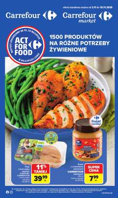 Carrefour - gazetka promocyjna Gazetka Act for food od poniedziałku od poniedziałku 03.11 do soboty 15.11