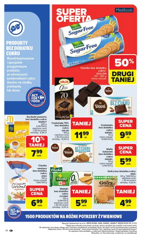 Carrefour - gazetka promocyjna Gazetka Act for food od poniedziałku od poniedziałku 03.11 do soboty 15.11 - strona 14