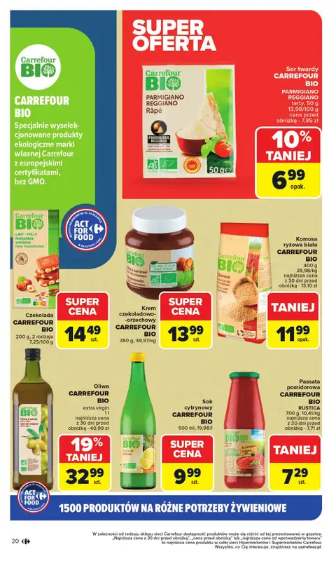Carrefour - gazetka promocyjna Gazetka Act for food od poniedziałku od poniedziałku 03.11 do soboty 15.11 - strona 20