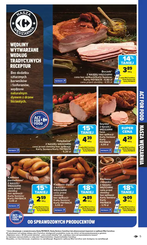 Carrefour - gazetka promocyjna Gazetka Act for food od poniedziałku od poniedziałku 03.11 do soboty 15.11 - strona 5