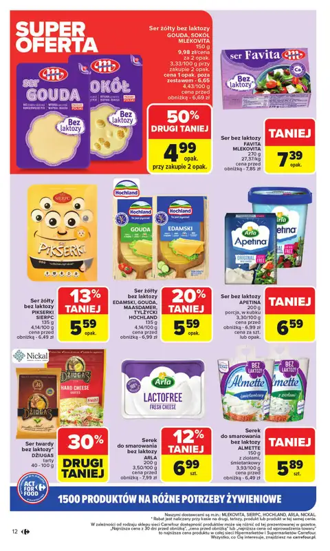 Carrefour - gazetka promocyjna Gazetka Act for food od poniedziałku od poniedziałku 03.11 do soboty 15.11 - strona 12