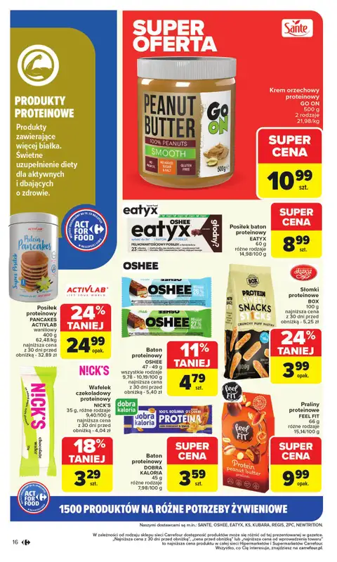 Carrefour Market - gazetka promocyjna Gazetka Act for food od poniedziałku od poniedziałku 03.11 do soboty 15.11 - strona 16