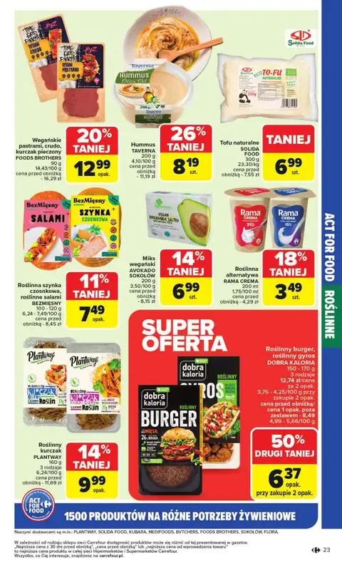 Carrefour Market - gazetka promocyjna Gazetka Act for food od poniedziałku od poniedziałku 03.11 do soboty 15.11 - strona 23