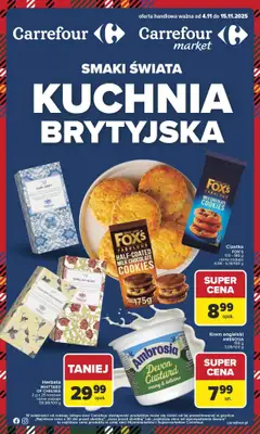 Carrefour Market - gazetka promocyjna Gazetk Kuchnia brytyjska od wtorku od wtorku 04.11 do soboty 15.11 Carrefour Market - gazetka promocyjna Gazetk Kuchnia brytyjska od wtorku od wtorku 04.11 do soboty 15.11