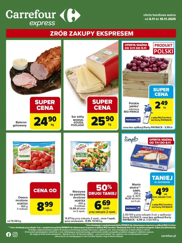 Carrefour Express - gazetka promocyjna Gazetka Express od wtorku 04.11 do poniedziałku 10.11