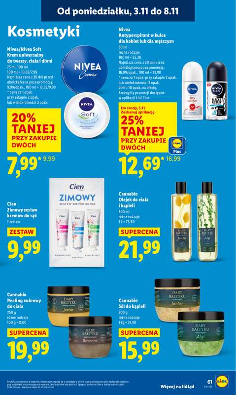 Lidl - gazetka promocyjna Oferta od poniedziałku od poniedziałku 03.11 do środy 05.11 - strona 63