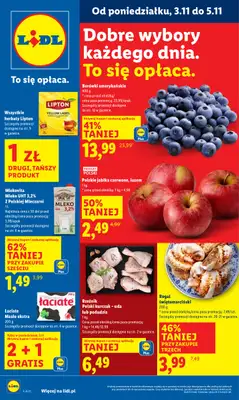 Lidl - gazetka promocyjna Oferta od poniedziałku od poniedziałku 03.11 do środy 05.11
