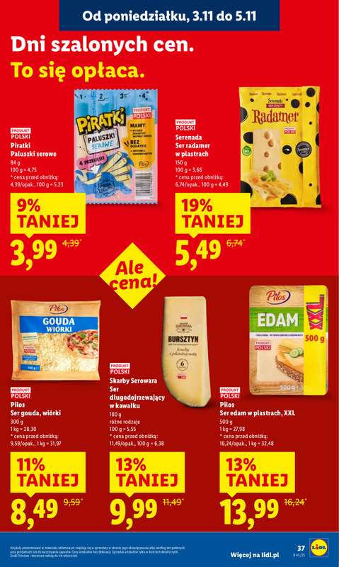 Lidl - gazetka promocyjna Oferta od poniedziałku od poniedziałku 03.11 do środy 05.11 - strona 39