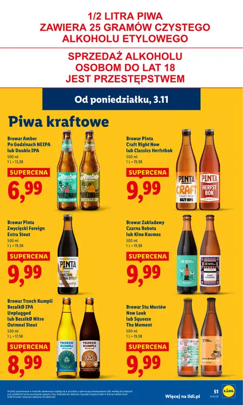 Lidl - gazetka promocyjna Oferta od poniedziałku od poniedziałku 03.11 do środy 05.11 - strona 53