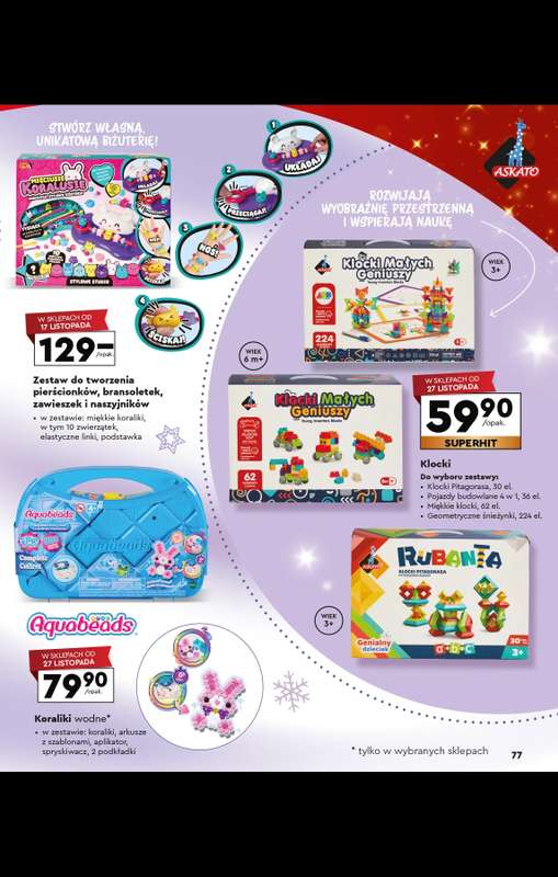 Biedronka - gazetka promocyjna Katalog Kraina zabawek od poniedziałku 03.11  - strona 77