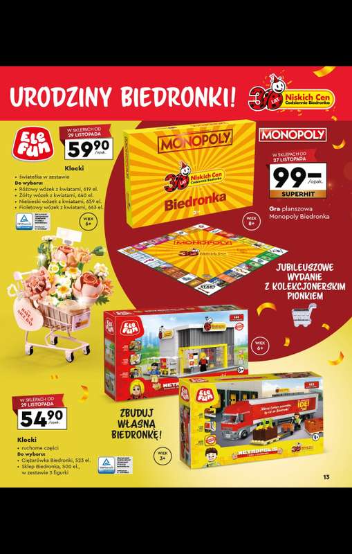 Biedronka - gazetka promocyjna Katalog Kraina zabawek od poniedziałku 03.11  - strona 13