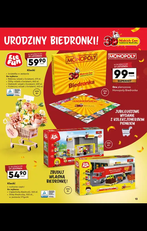 Biedronka - gazetka promocyjna Katalog Kraina zabawek od poniedziałku 03.11  - strona 13