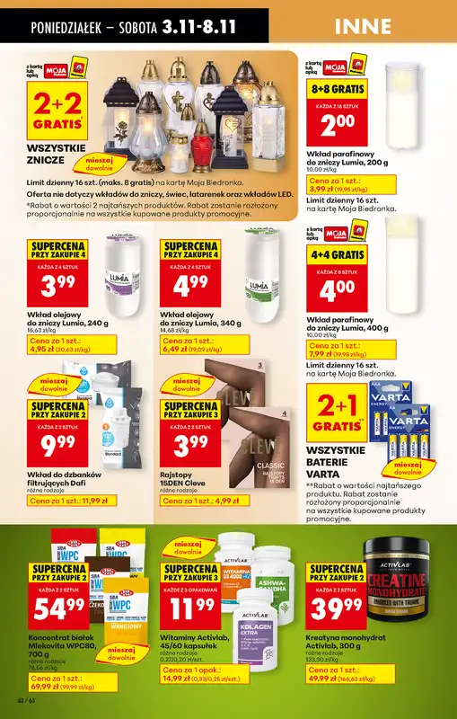 Biedronka - gazetka promocyjna Od poniedziałku od poniedziałku 03.11 do niedzieli 09.11 - strona 84