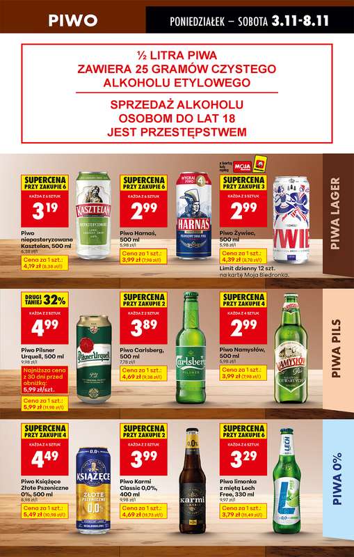 Biedronka - gazetka promocyjna Od poniedziałku, Z ladą tradycyjną od poniedziałku 03.11 do niedzieli 09.11 - strona 71