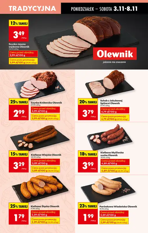 Biedronka - gazetka promocyjna Od poniedziałku, Z ladą tradycyjną od poniedziałku 03.11 do niedzieli 09.11 - strona 25