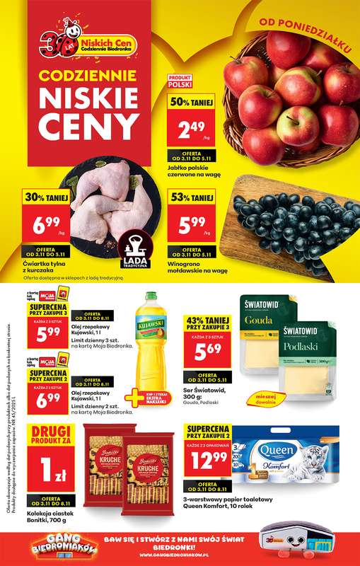 Biedronka - gazetka promocyjna Od poniedziałku, Z ladą tradycyjną od poniedziałku 03.11 do niedzieli 09.11