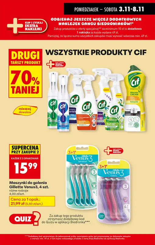 Biedronka - gazetka promocyjna Od poniedziałku, Z ladą tradycyjną od poniedziałku 03.11 do niedzieli 09.11 - strona 45