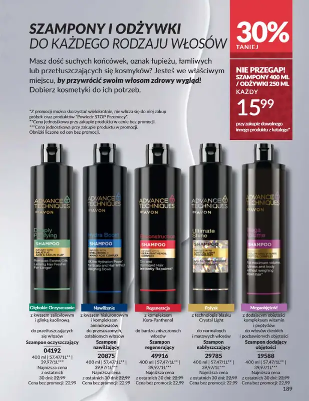 AVON - gazetka promocyjna Katalog Listopad 2025 od niedzieli 02.11 do niedzieli 30.11 - strona 189