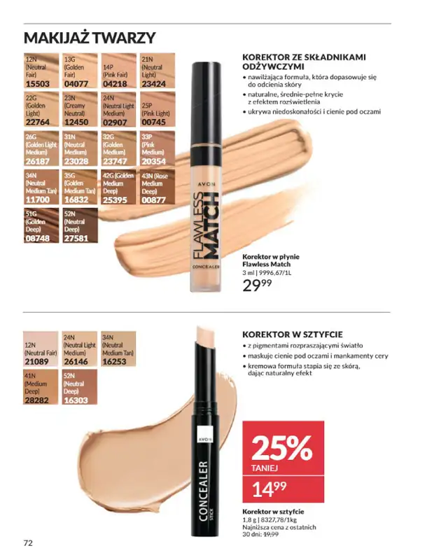 AVON - gazetka promocyjna Katalog Listopad 2025 od niedzieli 02.11 do niedzieli 30.11 - strona 72
