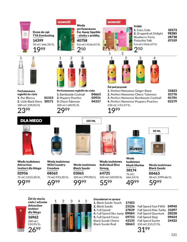 AVON - gazetka promocyjna Katalog Listopad 2025 od niedzieli 02.11 do niedzieli 30.11 - strona 121