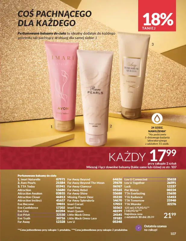 AVON - gazetka promocyjna Katalog Listopad 2025 od niedzieli 02.11 do niedzieli 30.11 - strona 107