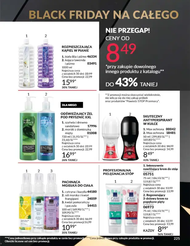 AVON - gazetka promocyjna Katalog Listopad 2025 od niedzieli 02.11 do niedzieli 30.11 - strona 225