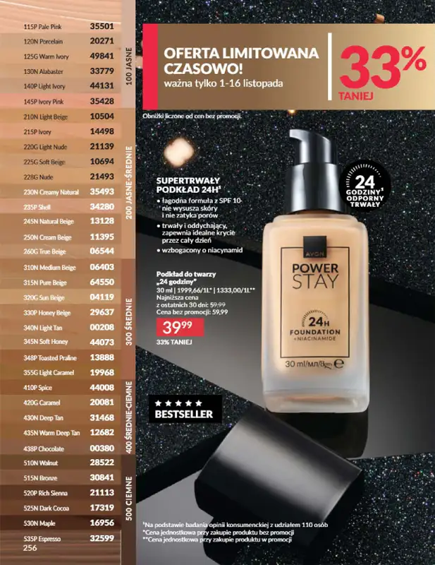 AVON - gazetka promocyjna Katalog Listopad 2025 od niedzieli 02.11 do niedzieli 30.11 - strona 256