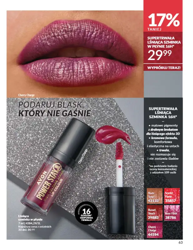 AVON - gazetka promocyjna Katalog Listopad 2025 od niedzieli 02.11 do niedzieli 30.11 - strona 63