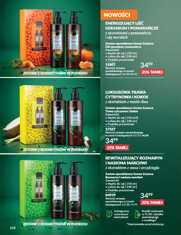 AVON - gazetka promocyjna Katalog Listopad 2025 od niedzieli 02.11 do niedzieli 30.11 - strona 218
