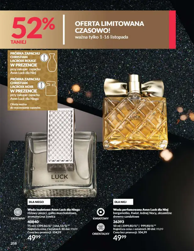AVON - gazetka promocyjna Katalog Listopad 2025 od niedzieli 02.11 do niedzieli 30.11 - strona 258