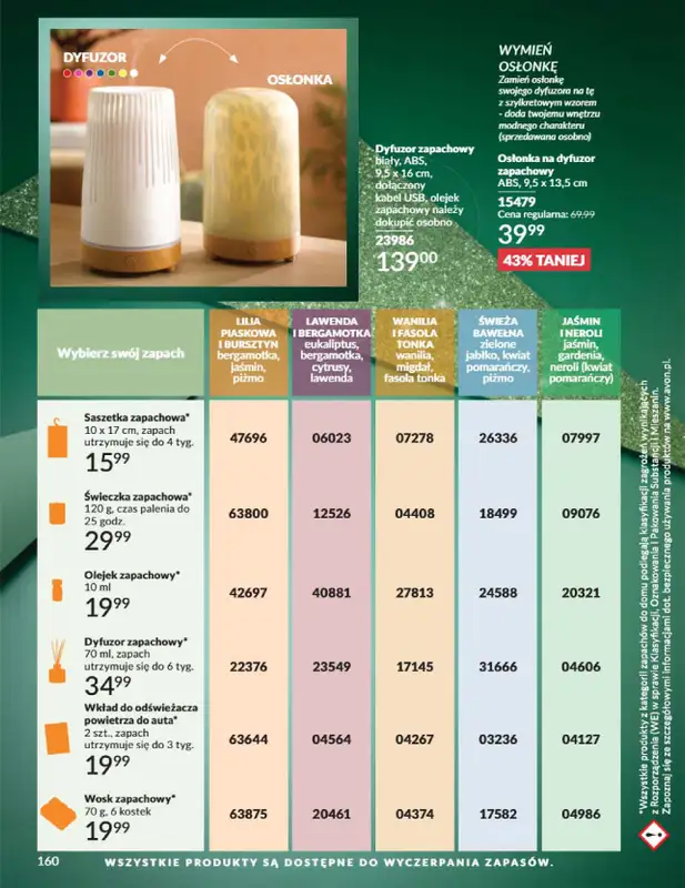 AVON - gazetka promocyjna Katalog Listopad 2025 od niedzieli 02.11 do niedzieli 30.11 - strona 160