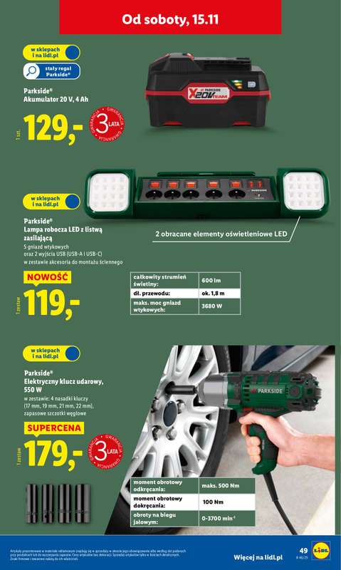 Lidl - gazetka promocyjna Katalog od poniedziałku 10.11 do soboty 15.11 - strona 53